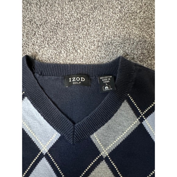 Izod Golf Navy Blue Sweater - Picture 2 of 7